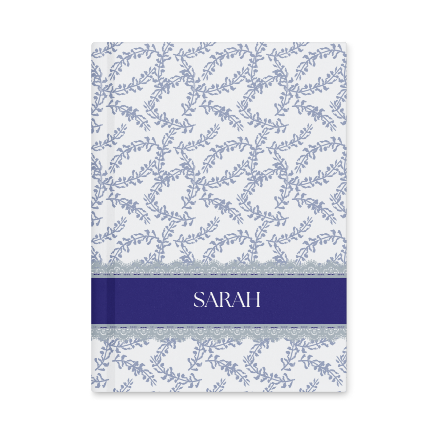Blue toile Personalized Journal with Name