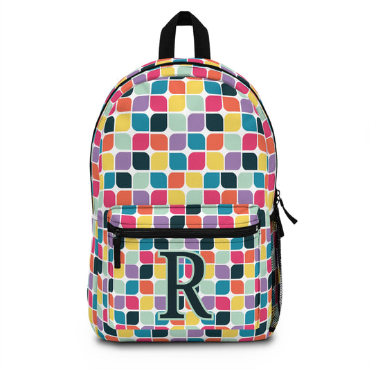 Colorful Personalized Backpack for Kids, Schoolbag, Gift for Children, Rainbow Backpack, Custom Name Backpack