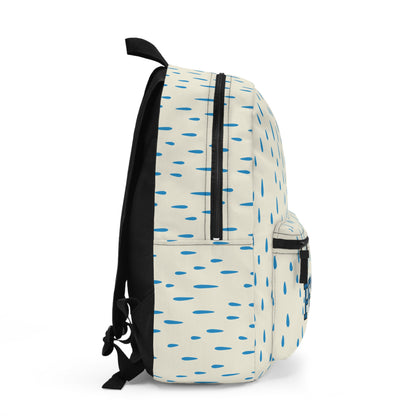 [Bundled] Stylish Raindrop Backpack | Trendy School Bag, Waterproof Travel Pack, Cute Everyday Carry, Unique Gift for Students