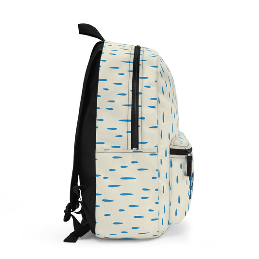 [Bundled] Stylish Raindrop Backpack | Trendy School Bag, Waterproof Travel Pack, Cute Everyday Carry, Unique Gift for Students