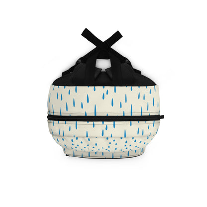 [Bundled] Stylish Raindrop Backpack | Trendy School Bag, Waterproof Travel Pack, Cute Everyday Carry, Unique Gift for Students